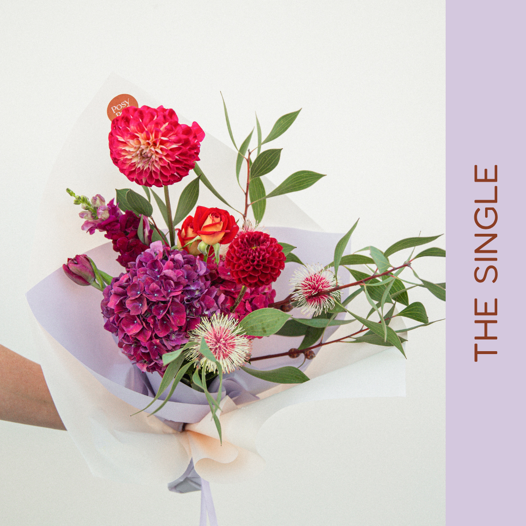 Dark and dreamy romantic flower bouquet — Delivery Newcastle Maitland