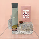 Little Rituals gift set – Stray Willow Wild Fields incense, Pink Vitamin C body scrub and Rosy lip tint